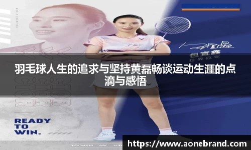 羽毛球人生的追求与坚持黄磊畅谈运动生涯的点滴与感悟